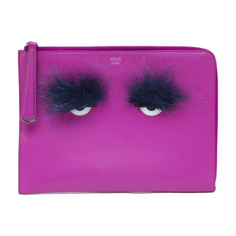 fendi fur clutch pink|fendi clutch for sale.